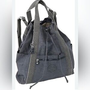 Kipling Art Medium Tote Backpack Gray